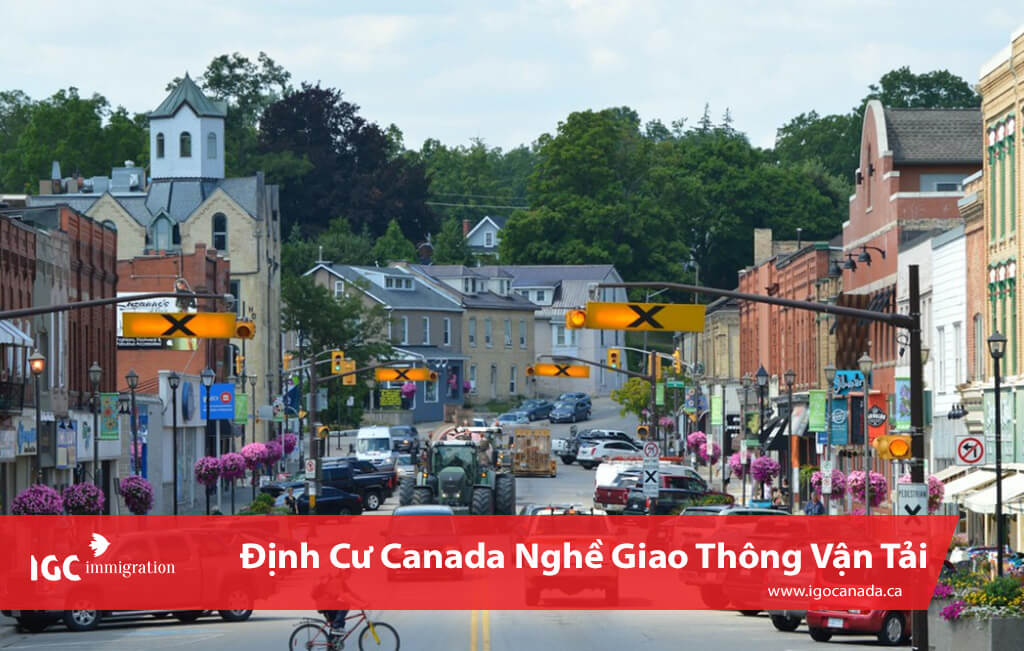 dinh cu canada nganh giao thong van tai